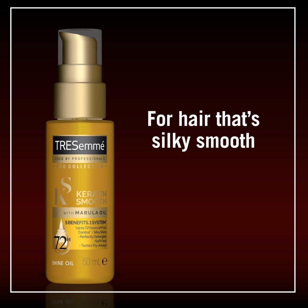 Glossy finish hair oil from TRESemme for intense shine