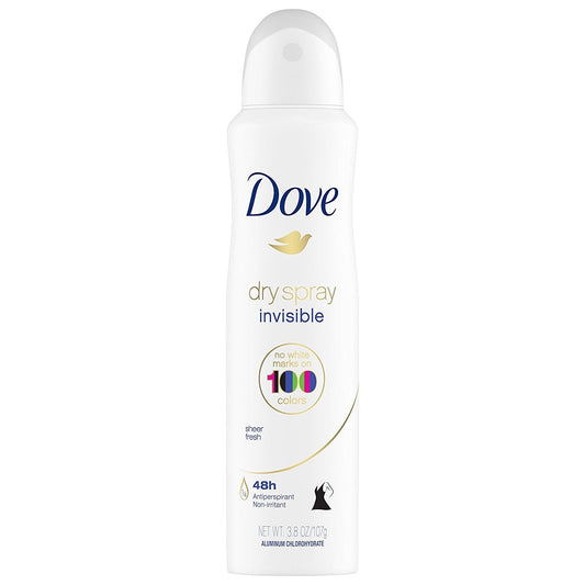 Dove Invisible Dry Spray 3.8 Ounce Cans Product Details