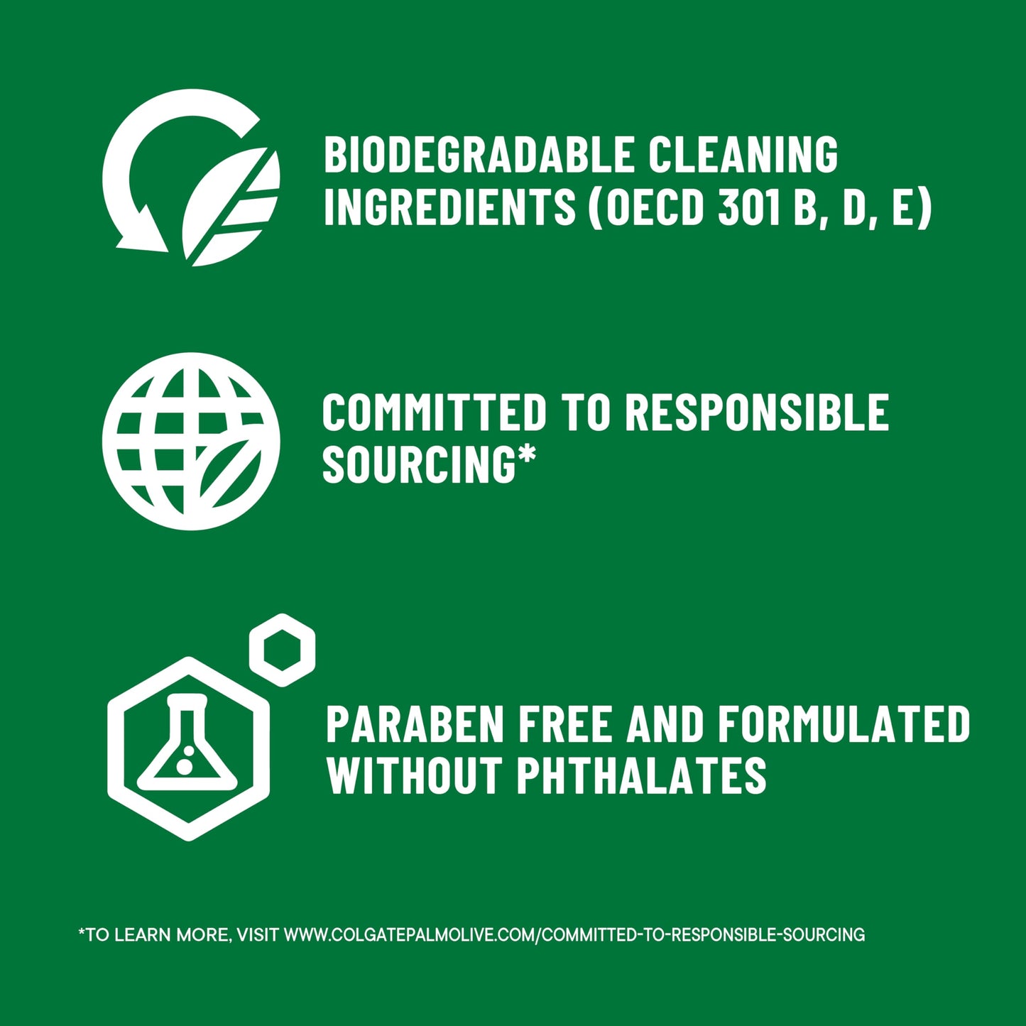 Back of Irish Spring soap package detailing the paraben free and gluten free ingredients list
