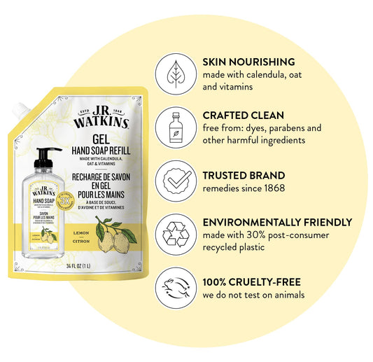 J.R. Watkins moisturizing hand wash refill pouch