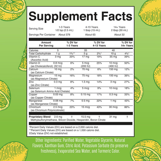 MaryRuth Organics Extra Strength Nighttime Multimineral packaging showing Lemonade Dream flavor details.