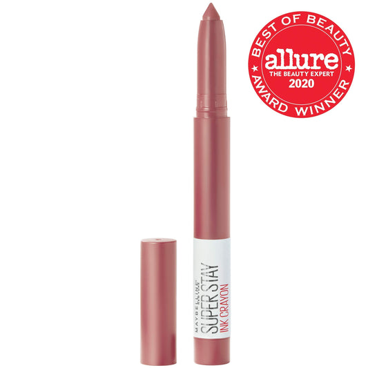 Maybelline matte lip crayon showing precise tip