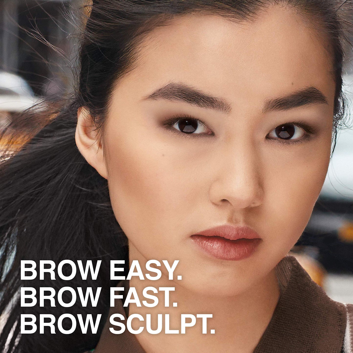 Maybelline brow makeup collection product display
