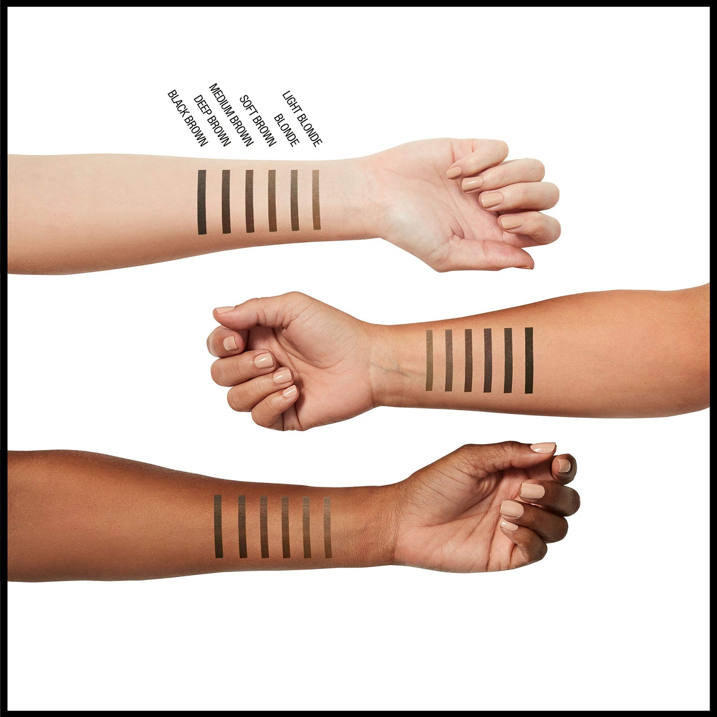 Back view of Maybelline Tattoo Studio waterproof eyebrow pencil