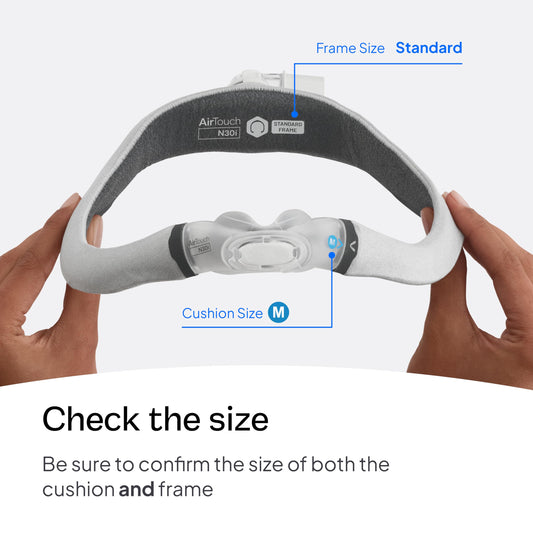 Resmed Airtouch N30i standard frame side profile