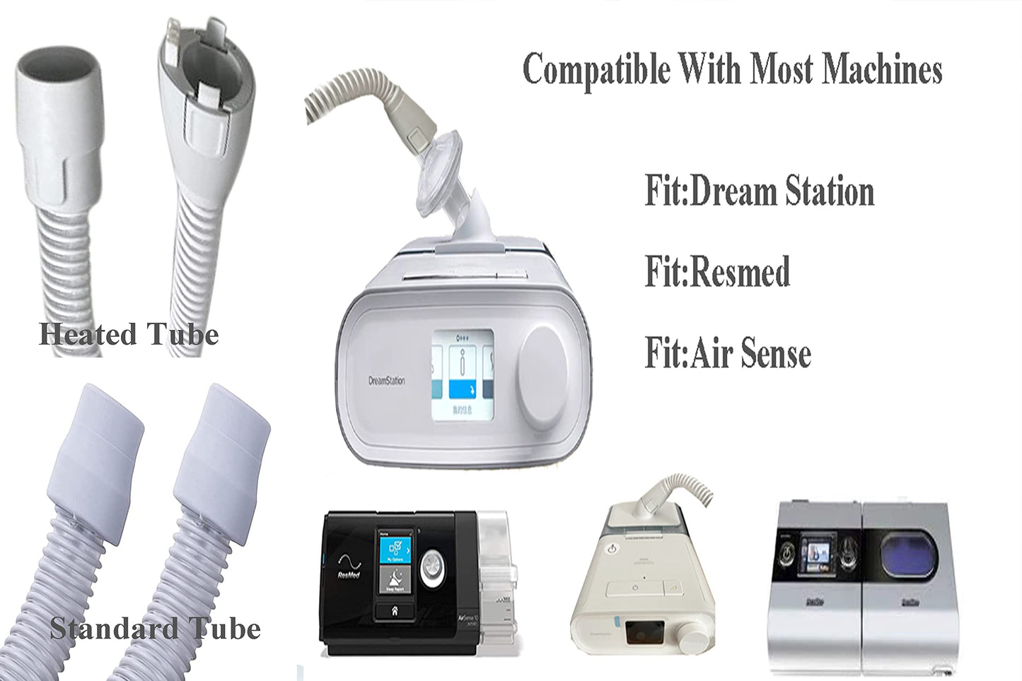 Detailed view of CPAP filter connection point for tubing