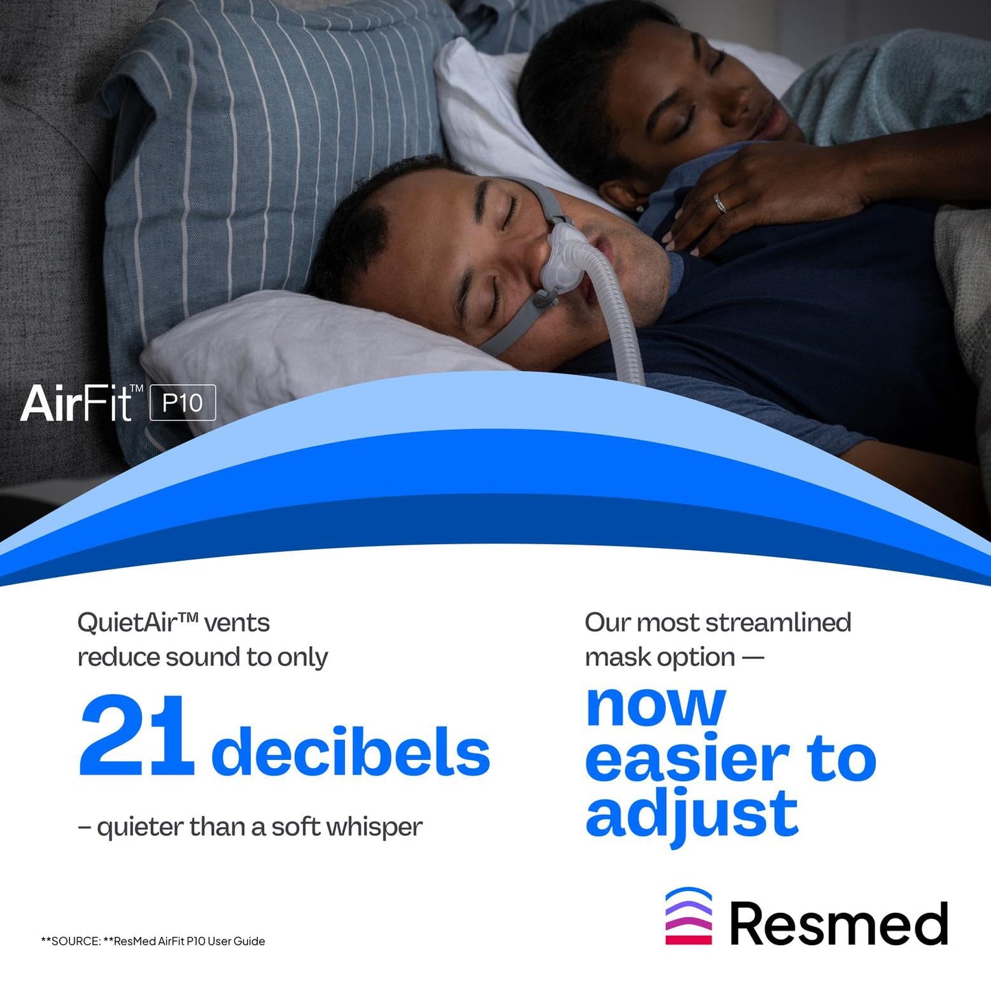 Packaged ResMed AirFit P10 nasal pillow cushion replacement