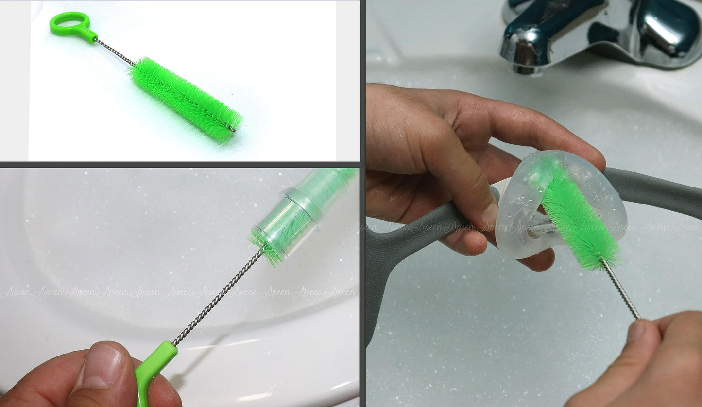 High quality stainless steel handle of the Aveen CPAP brush