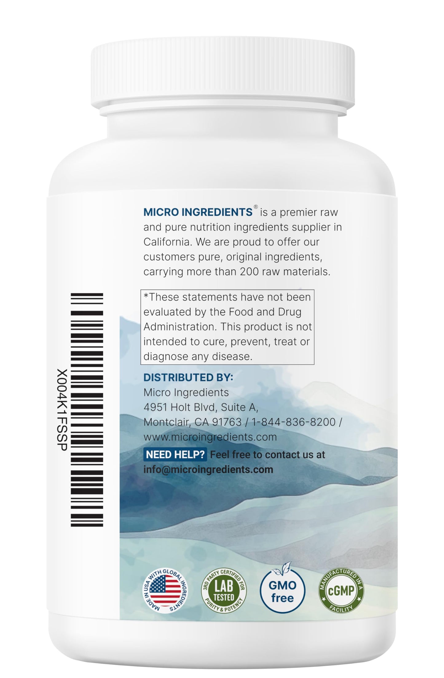 Essential amino acid for immune and collagen support bottle
