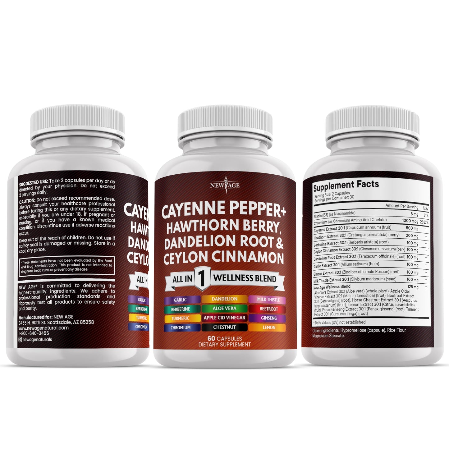 Authentic New Age dietary supplement for heart health and circulation support lifestyle shot