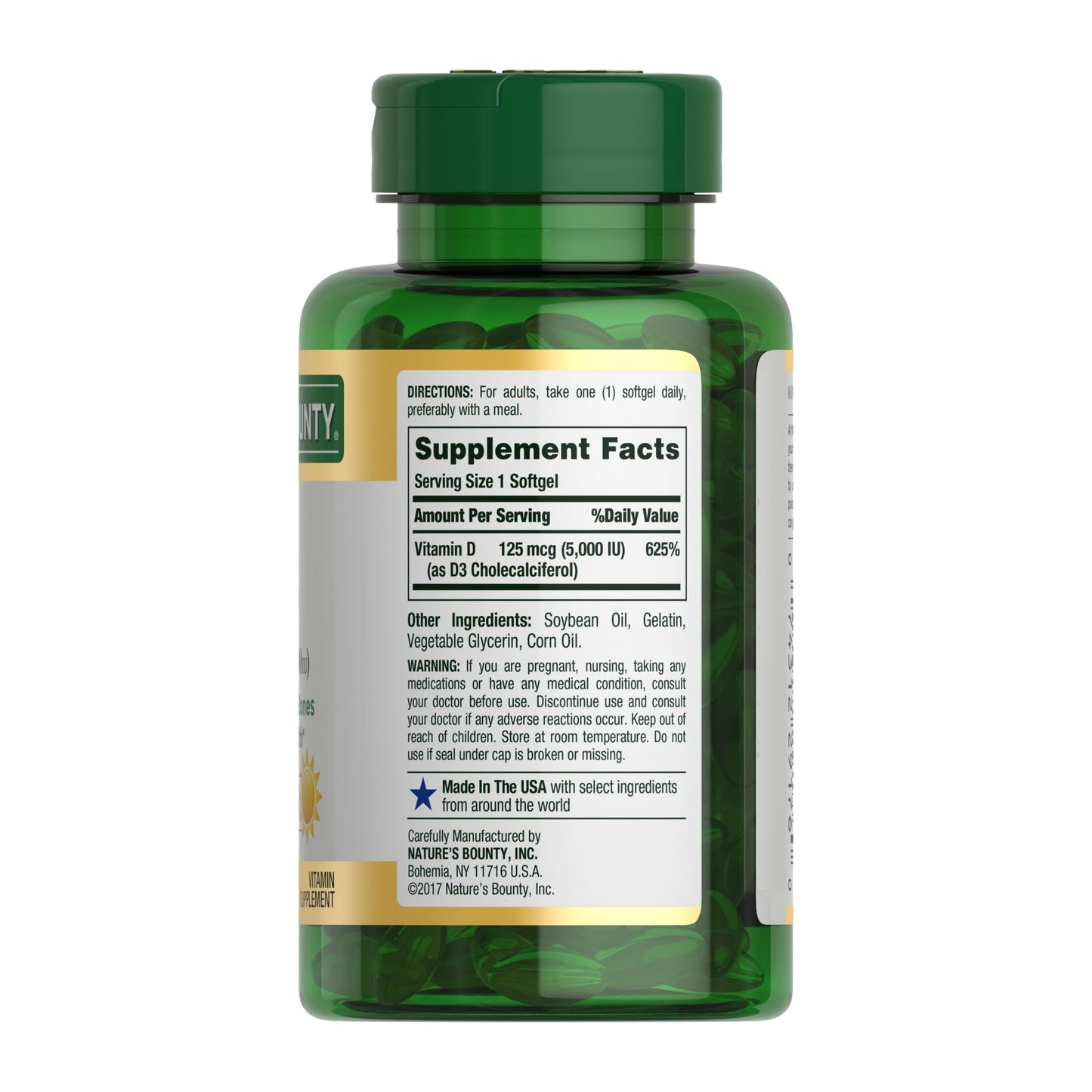 Nature's Bounty two hundred forty count rapid release softgels packaging