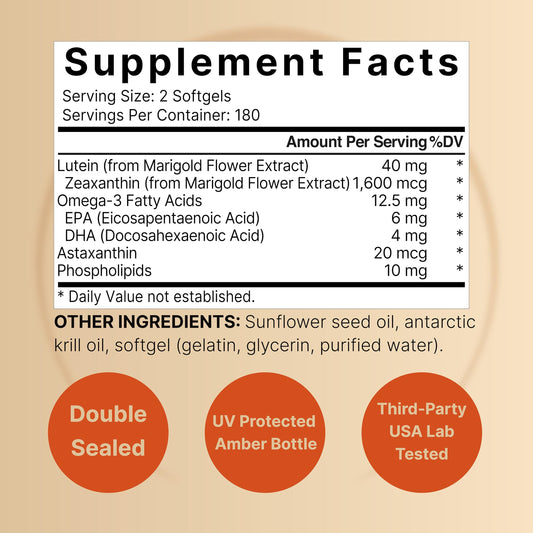 NatureBell macular health supplement bottle showing 4-in-1 formula ingredients