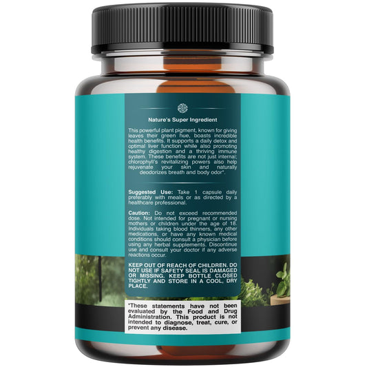 Natures Craft internal deodorant pills packaging with supplement facts