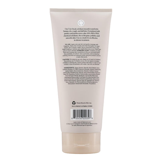 Naturium multi acid bump eraser shower exfoliator creamy texture with pumice particles