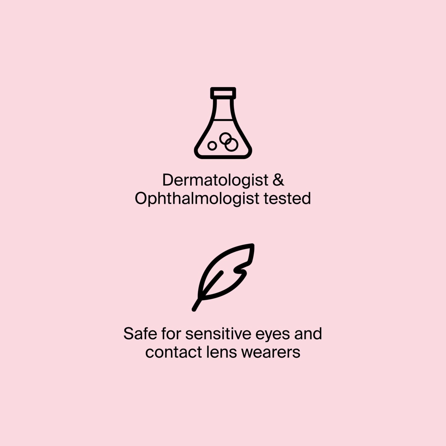 Dermatologist tested daily wear black mascara container lying on a clean surface