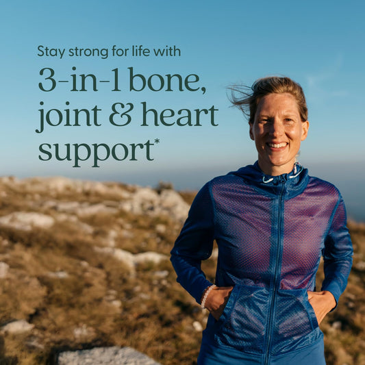 New Chapter Bone Strength supplement bottle showing organic certification