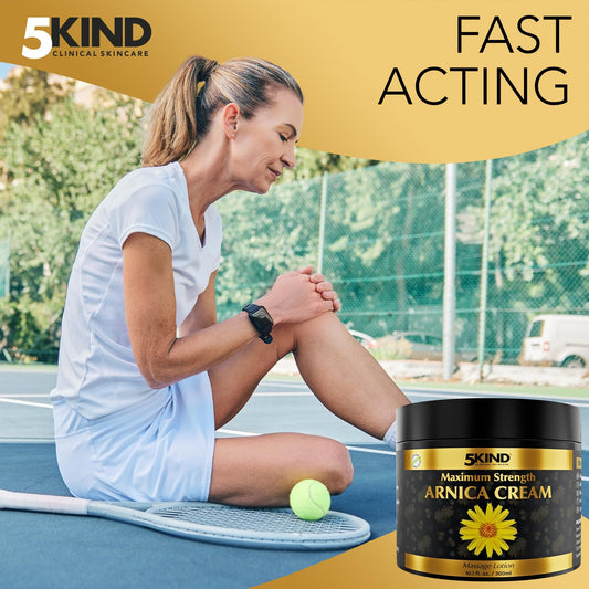 5kind Arnica Cream 300ml bottle for bruise healing