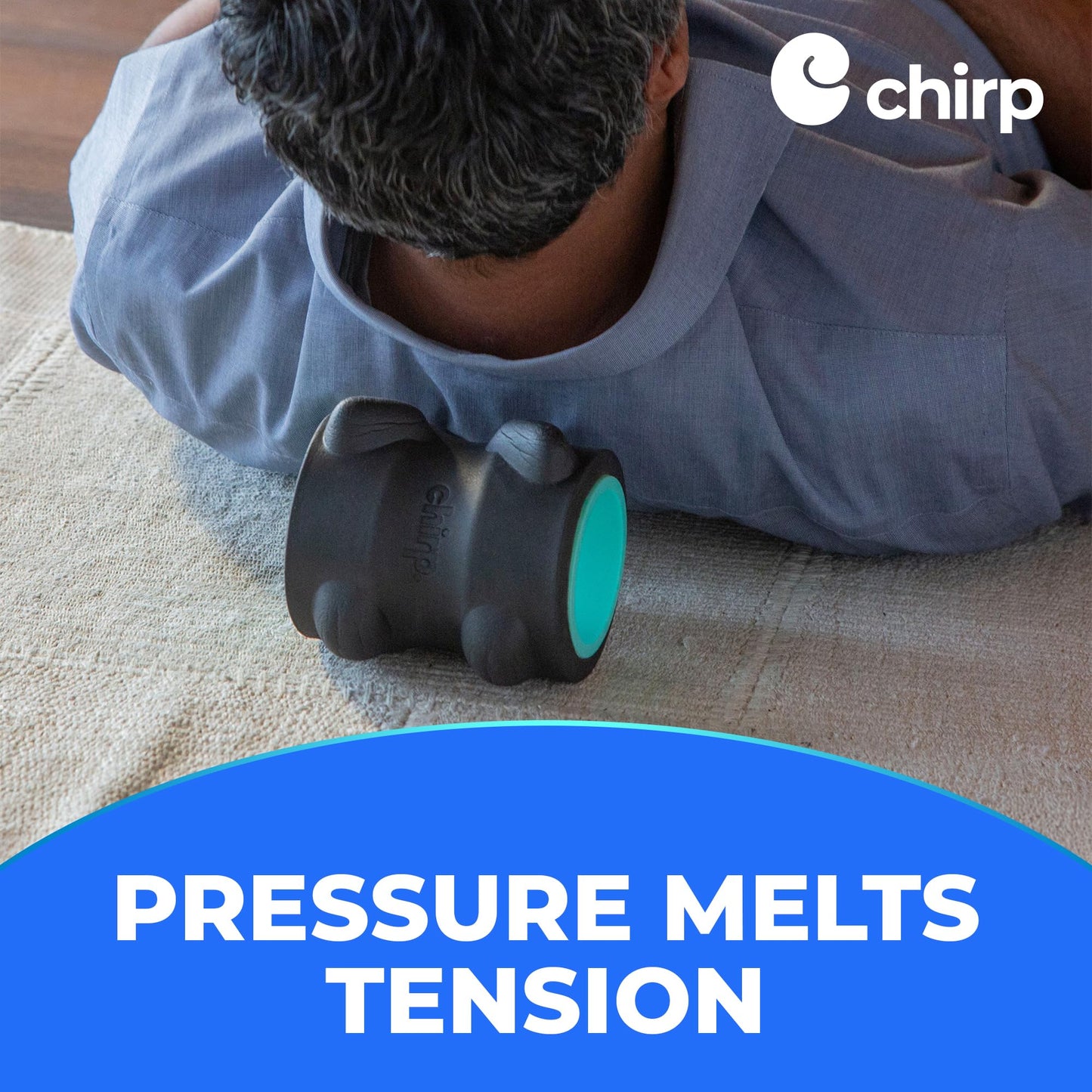Portable Chirp Wheel XR massage roller for desk or home use
