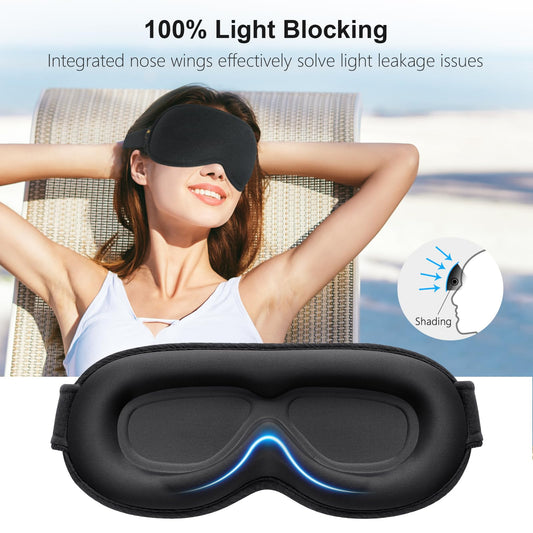 Gritin 3D ergonomic sleep mask side profile