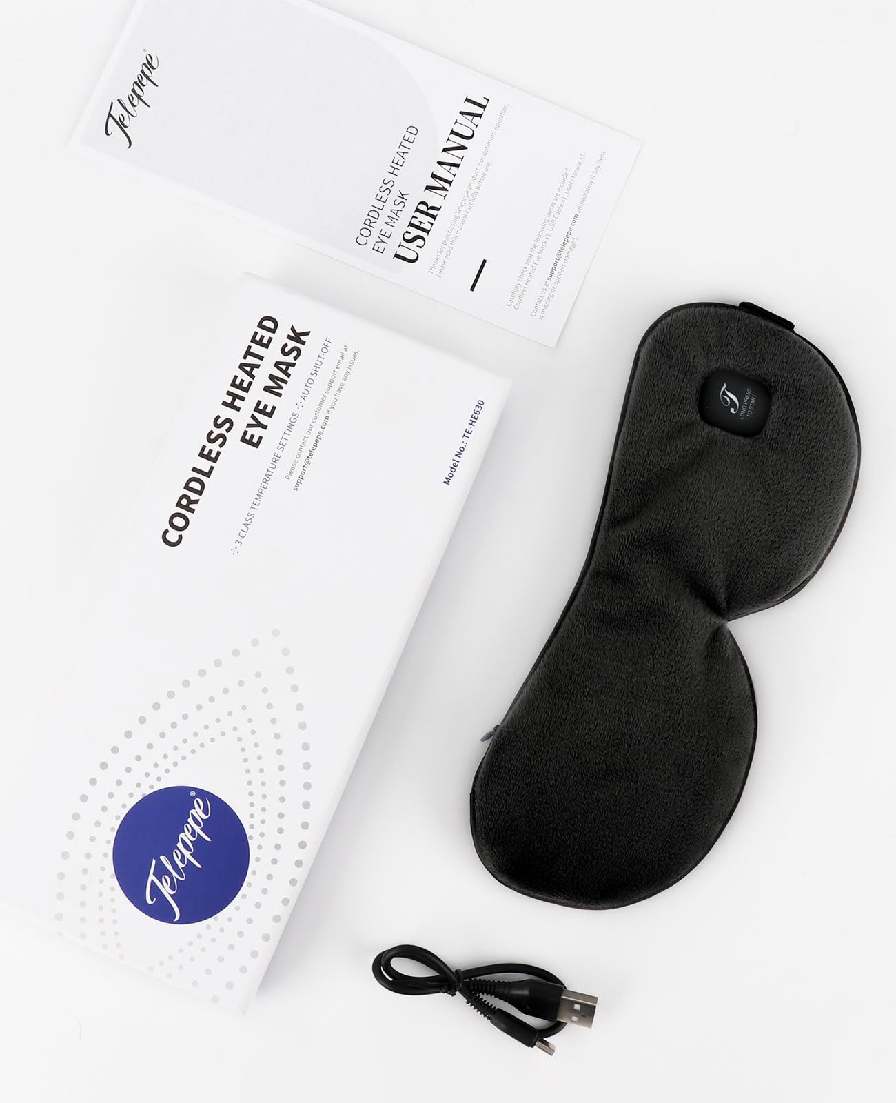 Premium packaging box for the authentic Telepepe imported personal care eye mask