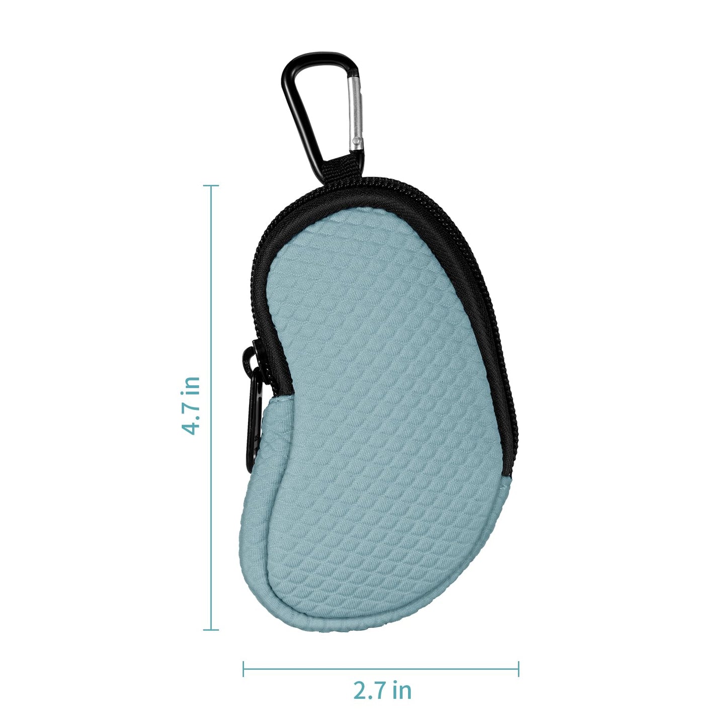 Authentic MEDMAX imported blue inhaler holder showcasing compact travel-ready design