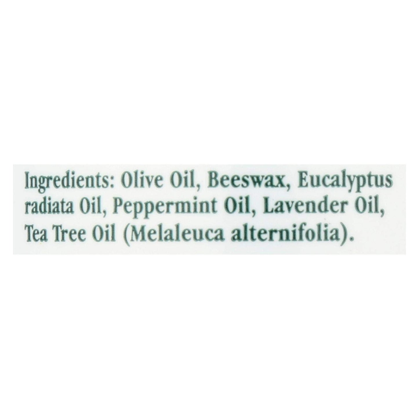 Authentic USA imported Tea Tree Therapy herbal vapor ointment containing premium Eucalyptus Australiana lavender and peppermint oil.