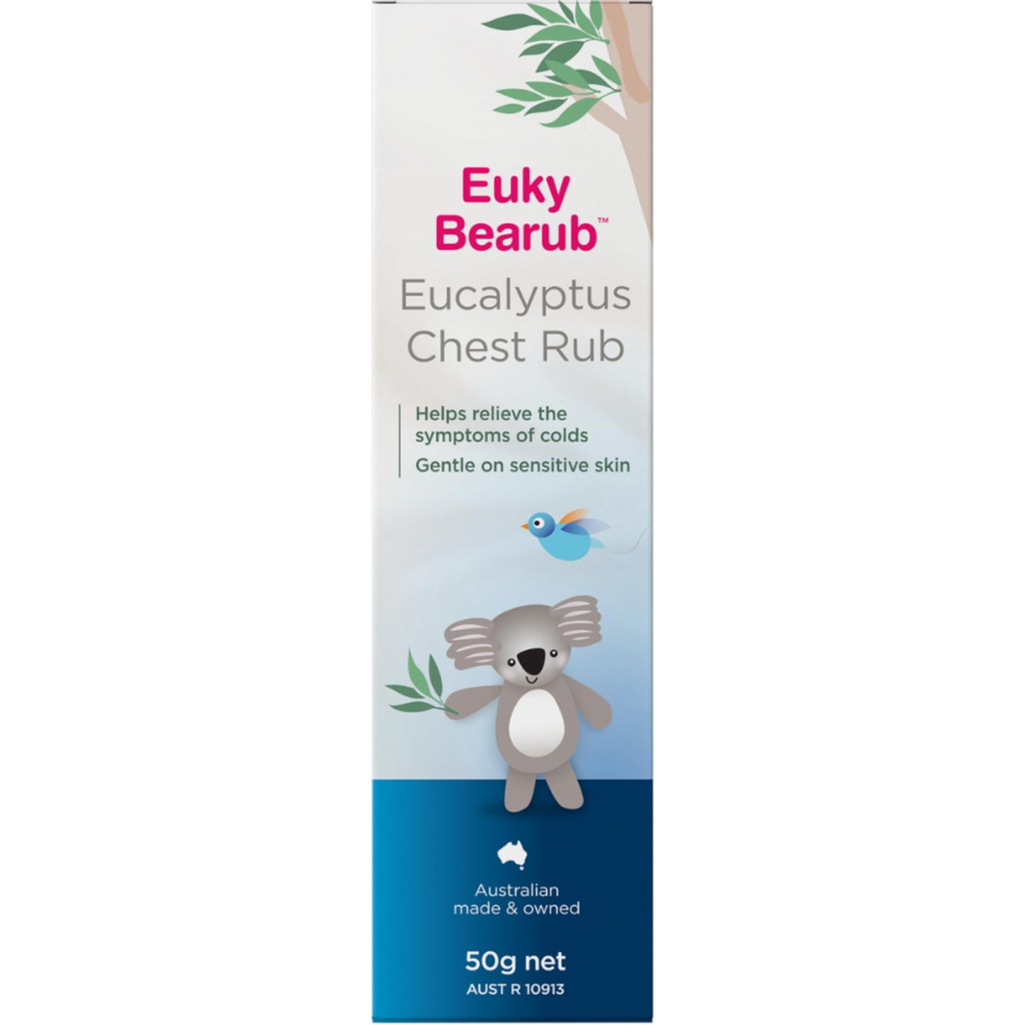 Euky Bear authentic eucalyptus chest rub for sensitive skin and muscle aches