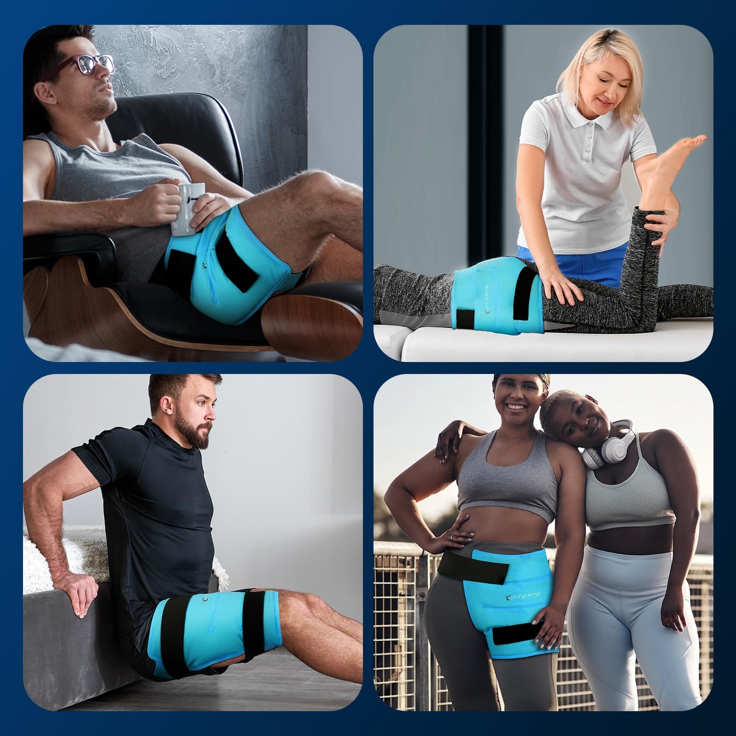 Comfytemp reusable gel pack for hot and cold therapy