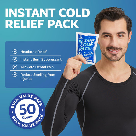 Disposable cold compress pack for injury treatment