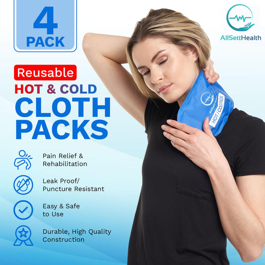 Close up of AllSett Health gel pack flexible texture and seal
