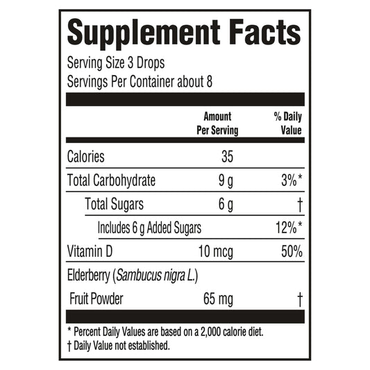 HALLS Elderberry dietary supplement cough drops bag showcasing 25 lozenges count