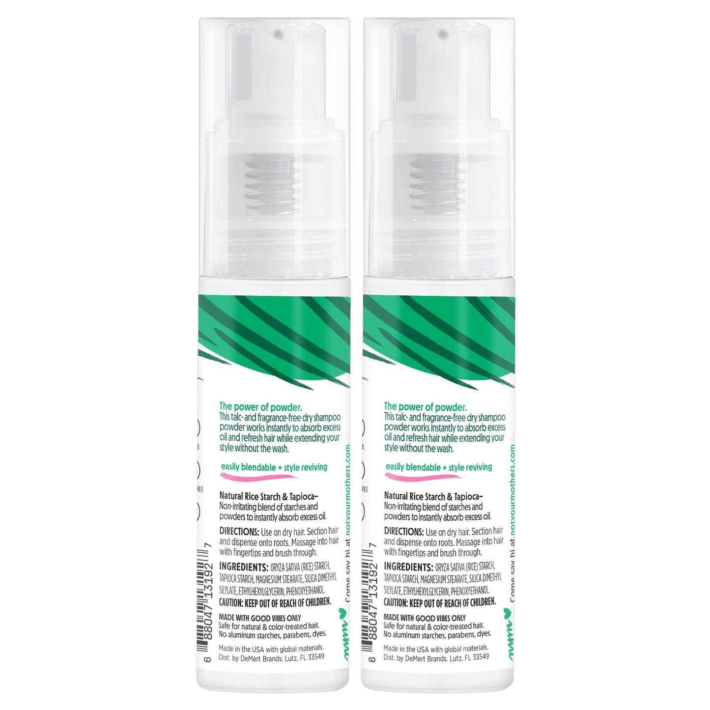 Clean Freak Unscented Dry Shampoo Powder texture display