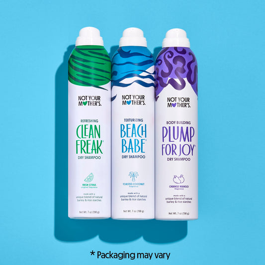 Not Your Mother's Clean Freak Refreshing Dry Shampoo seven-ounce aerosol can with green-patterned cap