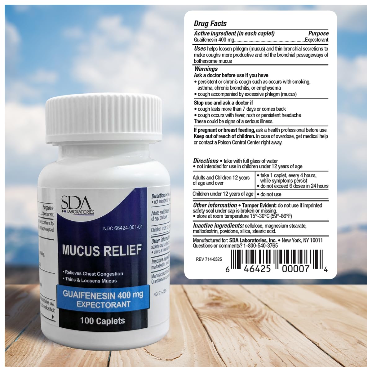 SDA Laboratories Tussin USA imported oral liquid solution for clearing mucus