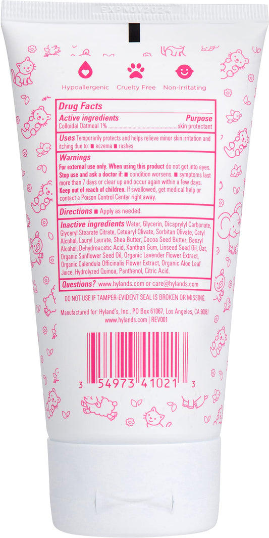 Hyland's Baby Eczema Cream with colloidal oatmeal imported moisturizing lotion for infants