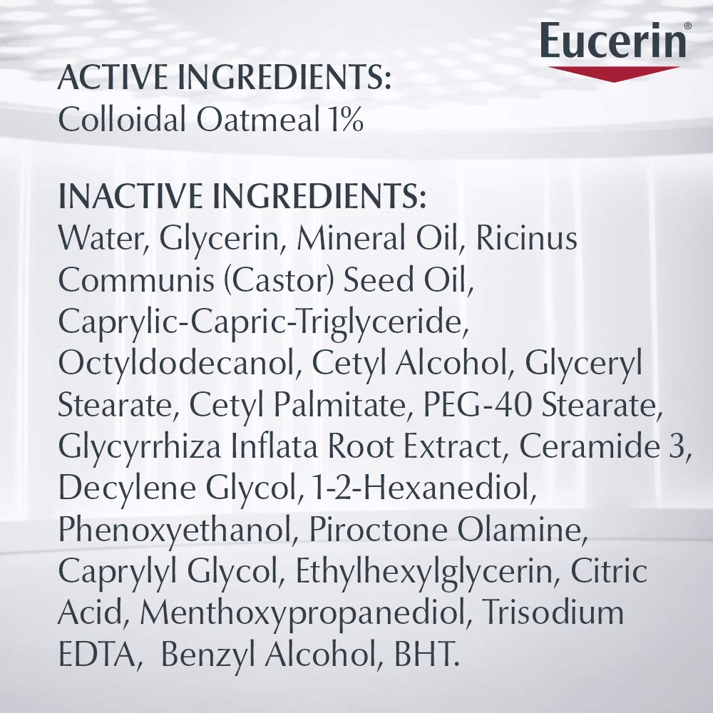 Authentic USA imported Eucerin eczema relief cream for irritated skin.
