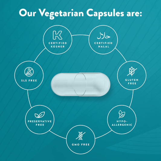 Close up view of PureCaps USA empty vegan pill capsules size 0
