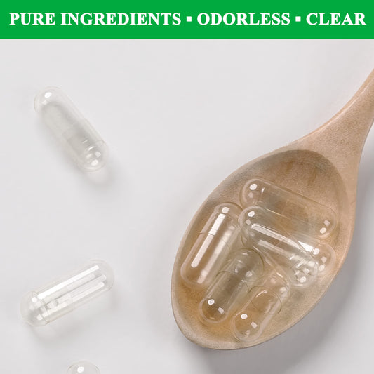 Wananfu clear veggie pill capsules 1000 count pack