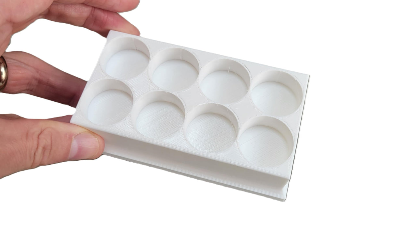 Ergonomic medical desktop storage solution for daily ocular care routine