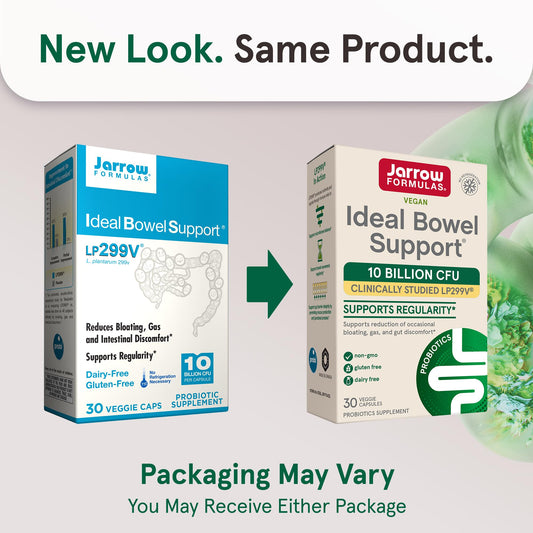 Jarrow Formulas Lactobacillus plantarum 299v capsules packaging showing nutrition facts