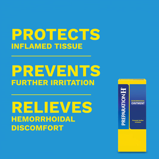 Preparation H Hemorrhoidal Ointment two ounce tube for itching and burning relief
