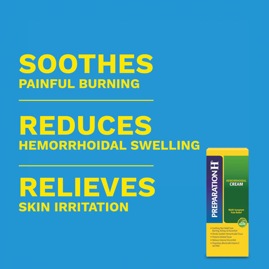 Preparation H Maximum Strength pain relief cream tube with aloe barbadensis