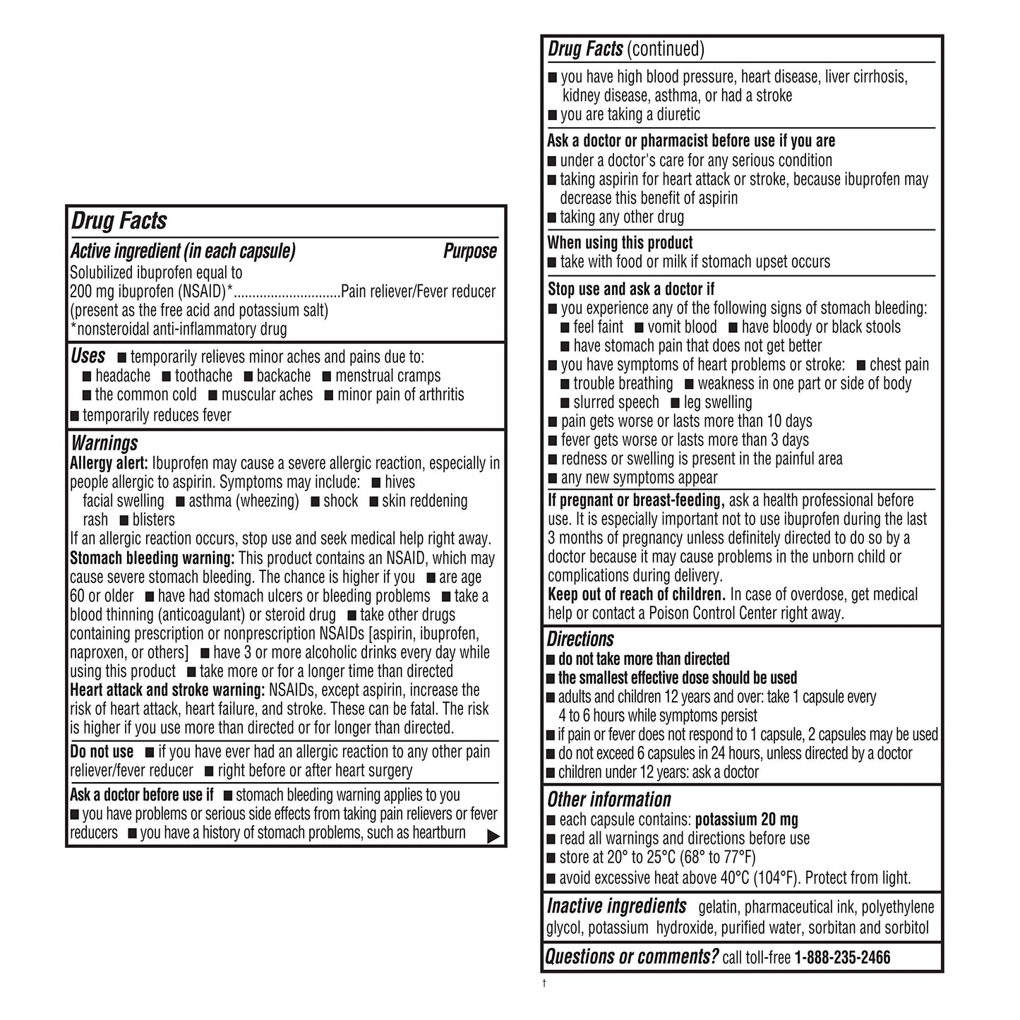 A+Health 400 count bulk supply bottle for pain relief