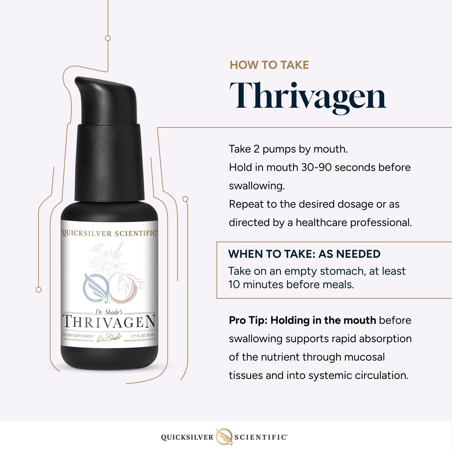 Quicksilver Scientific Thrivagen authentic imported wellness supplement for Indian consumers.