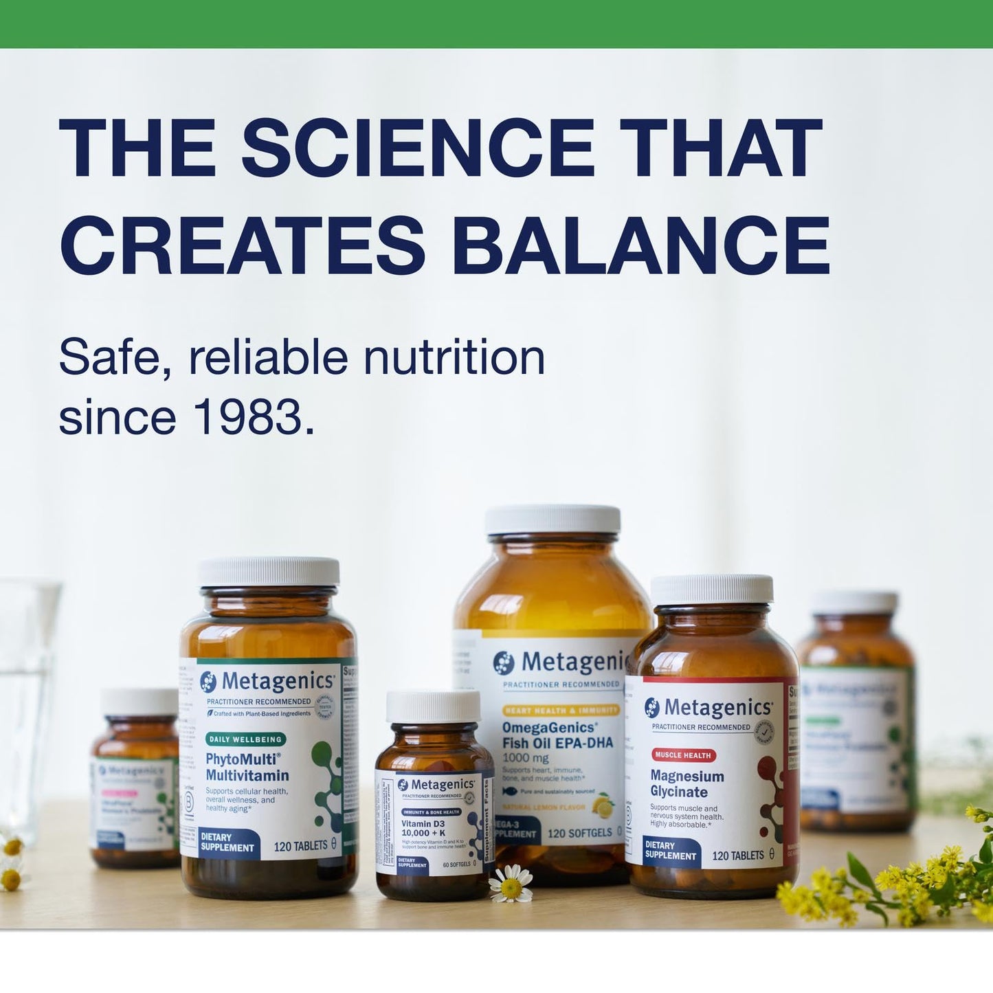 Metagenics UltraFlora Control probiotic bottle demonstrating secure factory seal and imported product integrity