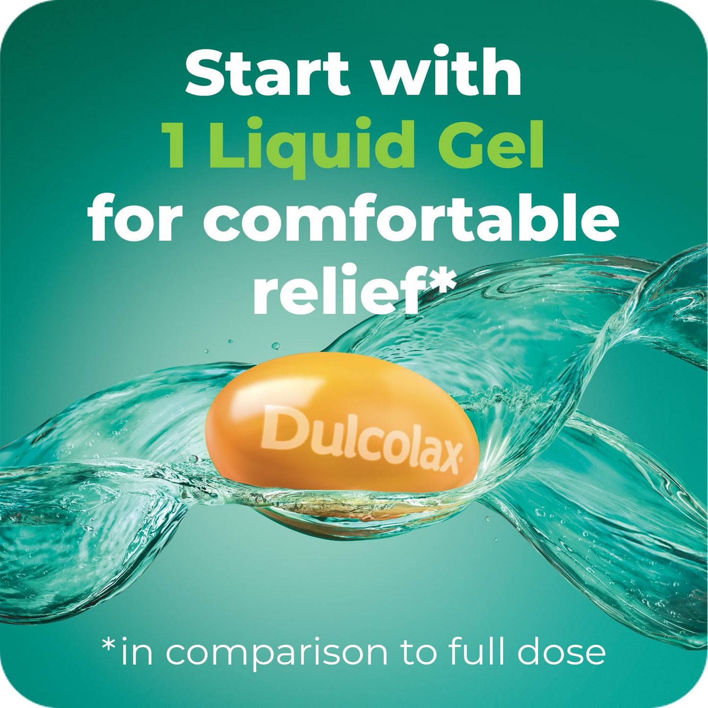 Detailed product information on Dulcolax supplement box