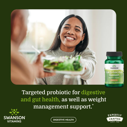 Swanson Lactobacillus Gasseri 3 billion CFU vegetarian capsules supplement facts and ingredient list