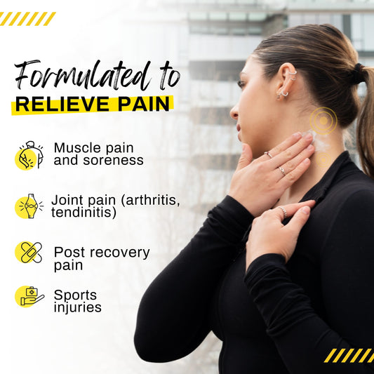 TIDL Cryotherapy Pain Relief Cream application on shoulder