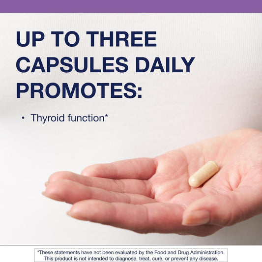Metagenics Thyrosol supplement facts and ingredient label side view