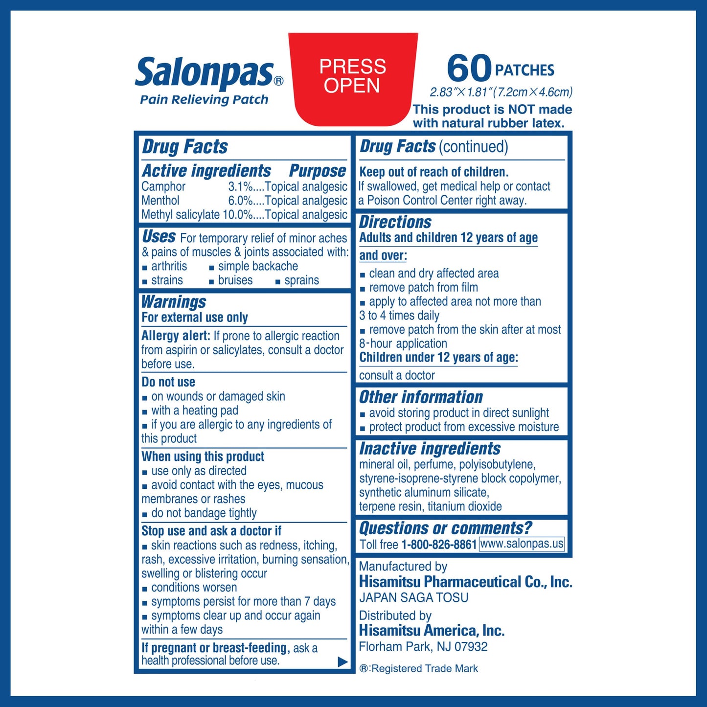 Rudra Retails branded professional product photography of Salonpas patches